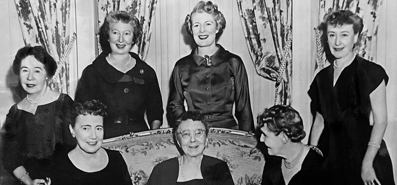1950s - Carrie Estelle Doheny with Ladies of Charity