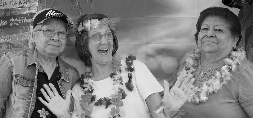 2020s – St. Barnabas Senior Services hosted a Luau themed party 